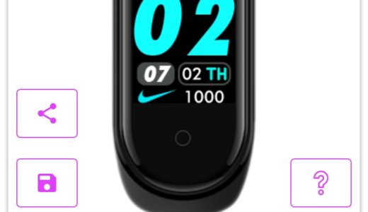 Mi Band 4のウォッチフェイスを追加・変更しよう「Mi Band4  WatchFace for Xiaomi Mi Band 4」